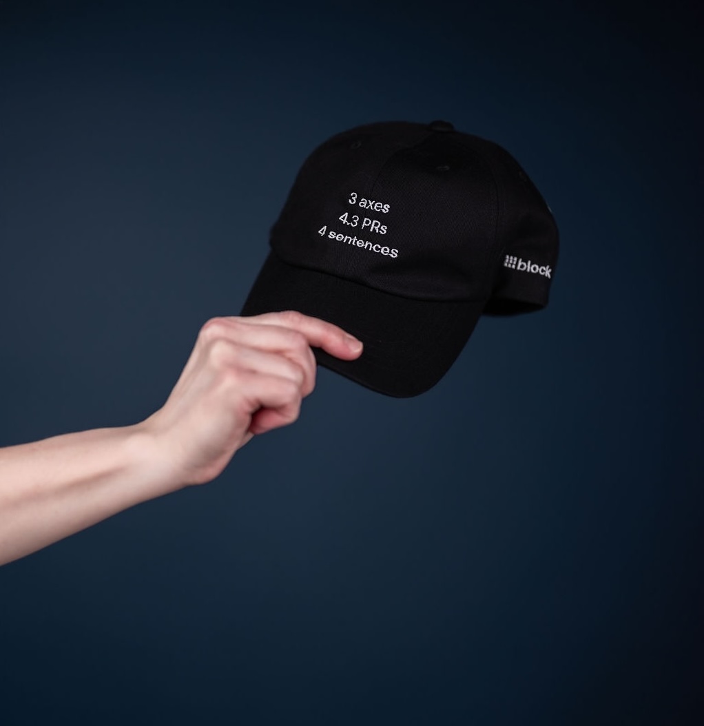 A black hat